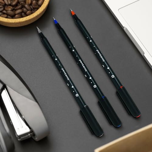 Image of Pentonic Cipher 0.5mm Ball Pen, Black Body Black Ink (Set of 10 x 3)