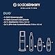 sodastream Wassersprudler Duo mit CO2-Zylinder, 2X Glasflasche und 2X 1L spülmaschinenfeste Kunststoff-Flasche, Weiß, Höhe: 44 cm