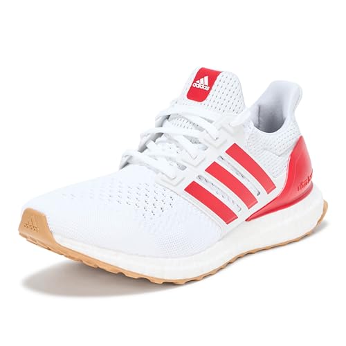 adidas Men's Ultraboost 1.0, White/Better Scarlet/Gum, 13