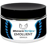 Hawk Grips Emollient, 8 Oz. jar of Iastm Cream for Gua Sha & Graston Scraping, Vanilla Scented Lubricant Provides A Smooth Gliding Surface for Therapy Instruments