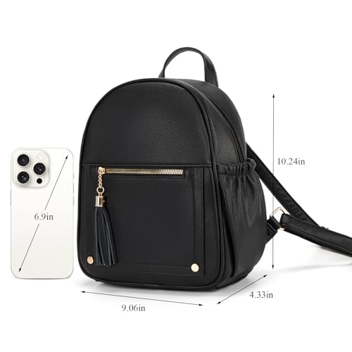 Image of Montana West Mini Backpack Purse for Women Anti Theft Backpacks with Secured Zipper and Tassel