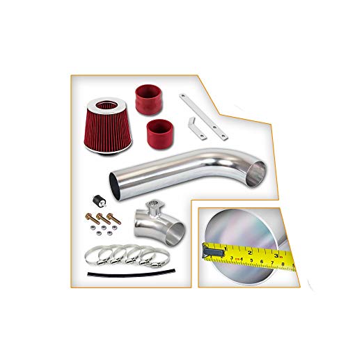 High Performance Parts Cold Air Intake Kit & Red Filter Combo for BMW 1992-1998 E36 325i/328i