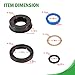 328.12002 Floor Jack Seal Replacement Kit for Sears Craftsman 328.12002, 328.12001 Series Floor Jack 1.5 Ton (for All Years)