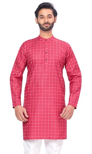 Image of Studio Shringaar Men's Cotton Relaxed Fit Straight Kurta
