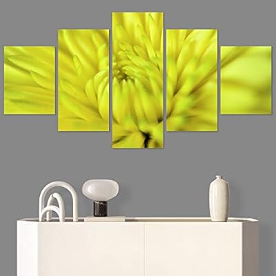SIGNWIN 5 Panel Canvas Wall Art Botanical Chic...