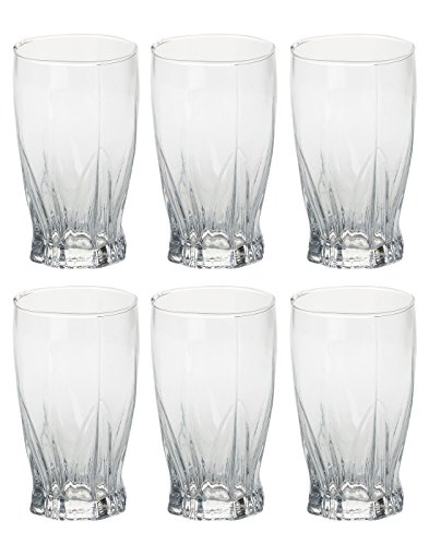 Image of Somil New Designer Drinking Set of One Jar with Lid & Six Transparent, Clear Self Designer Stylish Glass DN-JG44