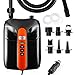 Pompe à air électrique pour bateau gonflable, avec arrêt automatique PSI préréglé, max 20 PSI et 6 adaptateurs de pompe à air supplémentaires pour gonfler des planches SUP (2e génération)