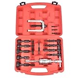 Handor 16PCS Blind Inner Bearing Puller Blind Hole Collet Bearing Race and Seal Puller Extractor Kit, Slide Hammer Pilot Insert Inner Bearing Removal Tool Set