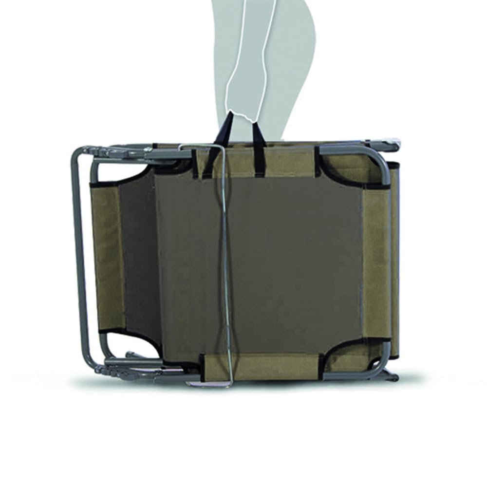 VERDELOOK | Lettino Pieghevole Alghero con Tettuccio Parasole Tortora 185x55 H24 cm, Lettino da Giardino con Struttura in Metallo e Telo in Poliestere 600D/PVC