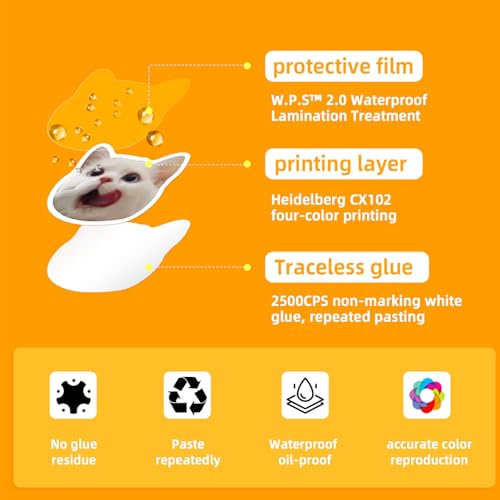 Adesivos Anime, adesivos de gato Kawaii - Decalques para gatinhos à prova d'água - Adesivos de gato