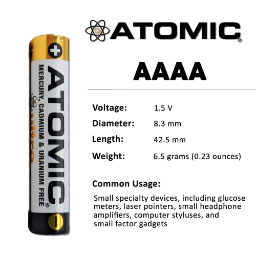 Atomic Aaaa 1.5V Lr61 E96 Mn2500 Am6 Ultra Alkaline Battery (4 Pack) #TOP2