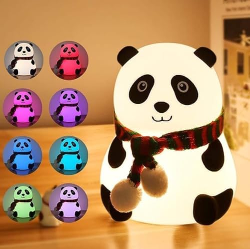 Image of COEUS Cute Panda | Soft Silicon | USB & Rechargeable | 7 Colours Changing | Table Lamp