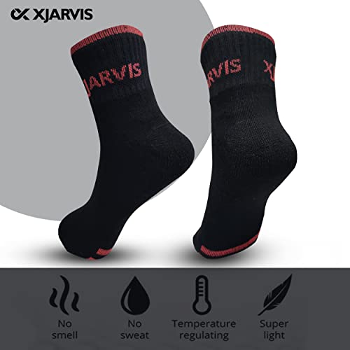 XJARVIS® Winter Socks for Women, Half Thick Terry Towel Cushion Warm Socks, Breathable & Odor-Free Cotton, Moisture-Wicking Socks, Free Size