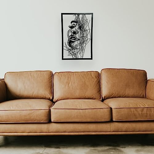 GHT LASER Woman Metal Wall Decor, Metal abstract, Metal Art Wall Sculpture, Metal Wall Art, Bedroom Wall Decor, Metal Line Art Woman