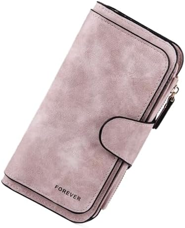 Nivofu Wallet for Women, Soft Matte PU Leather Purse with Zipper ...