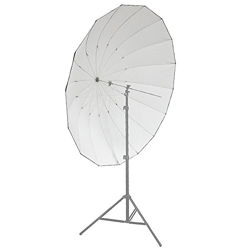 Neewer® 72"/185Cm Silver With Black Cover Reflective Parabolic Umbrella 16 Fiberglass Rib 7Mm Shaft, Includes Portable Carrying Bag #TOP2