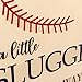 Raoformi A Little Slugger is On The Way Decal - Baseball Theme Baby Shower Backdrop, Sports Party Decoration,Gender Reveal Party Supplies