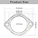 2 Pieces Car Exhaust Gasket High-Temperature Exhaust Flange Gaskets Ultra Seal 2-Bolt-3 Inch Standard Exhaust Gasket Fireproof Exhaust Donut for Car Accessories (3.0 Inches)