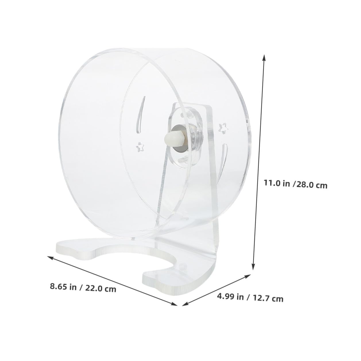 DOITOOL Rueda para Hámster Silenciosa Soporte Superficie Cómoda para Ejercicio Saludable de Jerbos y Ratones Pequeños Jaulas