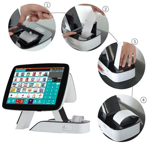 Image of (Ship from USA) POS Cash Register 15'' Touch Screen Windows PC with Built-in 2 1 /4'' Thermal Receipt Printer for Retail Businesses SET04