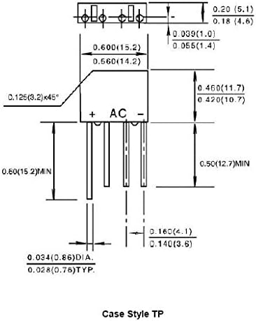 BR84D Taitron 2A Bridge Rectifier (10/PKG)