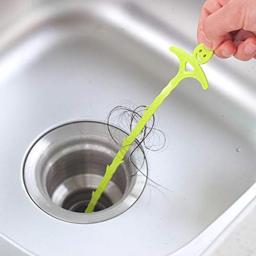 Sanitärwerkzeuge 4/6 / 8pcs sink hook Bad Bodenablauf Abwasser Baggers Gadget Kunststoff 51cm Bad Bodenablauf Abwasserwerkzeugreinigung Wird zum