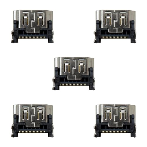 5 Pack HDMI Port Connector Socket for Sony PS5 Socket Jack Interface Connector Replacement for PS5 Console