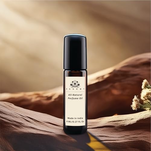 Essent Musk Rizali | Powerful & Masculine Musk Unisex Roll-On Attar Long-Lasting Woody & Spicy Fragrance |0.27 fl. oz. (8 ml)