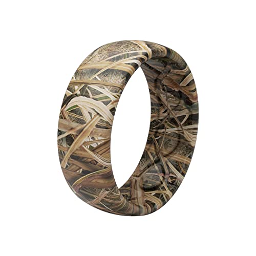 Image of Groove Life Camo Silicone Wedding Ring for Men, Breathable Comfortable Fit
