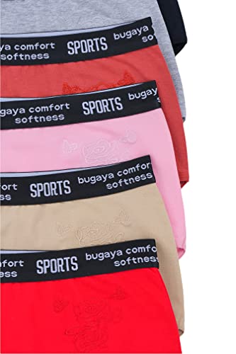 Image of ToBeInStyle Women's Pack of 6 High-Waisted Girdle Brief Tummy Support Everyday Panties