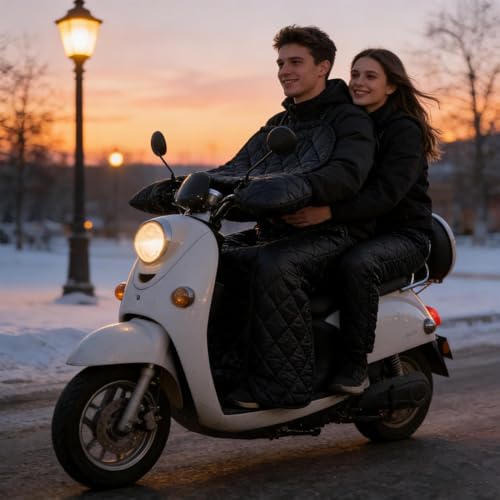 Protège-jambe pour scooter imperméable tablier chaud de protection genoux - 2