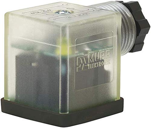 Murrelektronik stay connected SVS Eco LED Valve Connector BF A 18 mm LED + VDR 24 V, Black, transparent