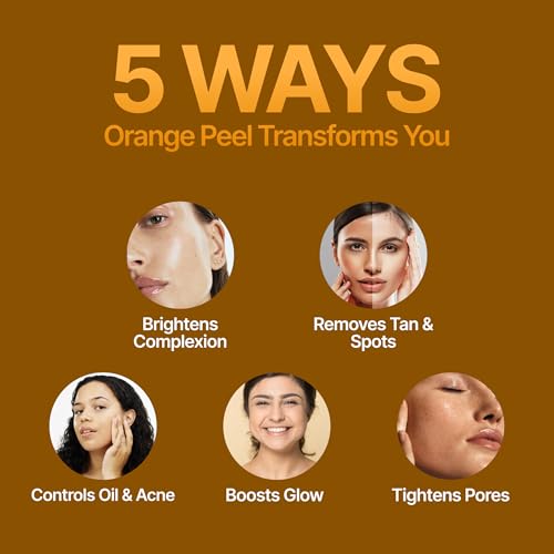 MYHERB 100% Pure Natural Organic Orange Peel Powder (Citrus Aurantium) || 227 Gm/0.5 Lbs || Ayurvedic Formula || Vitamic C || For Face, Skin Whitening & Hair Care || (Santra Chilka Powder)