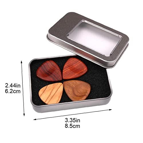 Luxylei Médiators de Guitare en Bois 1 boîte de médiators de Guitare avec boîte en Fer Ensemble de médiators de Guitare… - Les Beatles, Paul McCartney, John Lennon, RIngo Starr, George Harrison Luxylei Médiators de Guitare en Bois 1 boîte de médiators de Guitare avec boîte en Fer Ensemble de médiators de Guitare… – Image 3