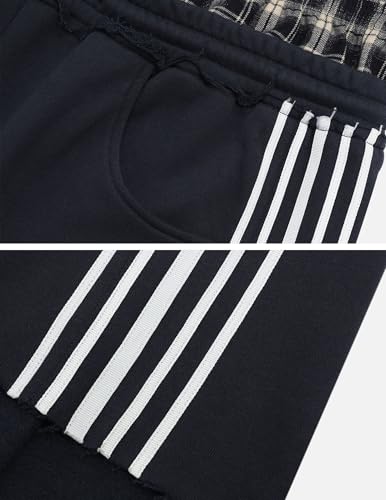 Image of Aelfric Eden Baggy Wide Leg Sweatpants for Women Men Double Elastic Waisted Streetwear Y2K Casual Trouser with Pockets