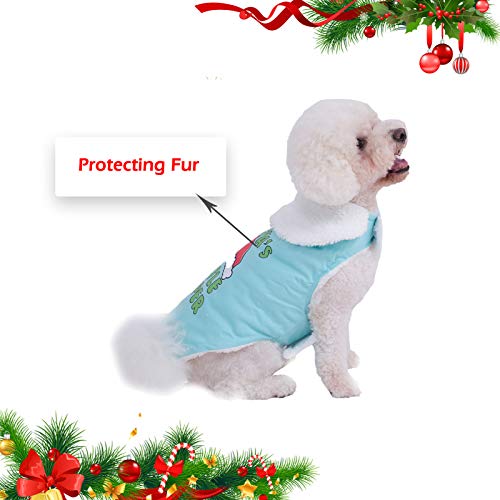 DECDEAL Cachorro Casaco de inverno Roupas Cachorro Roupa de inverno para filhotes Presente de Natal