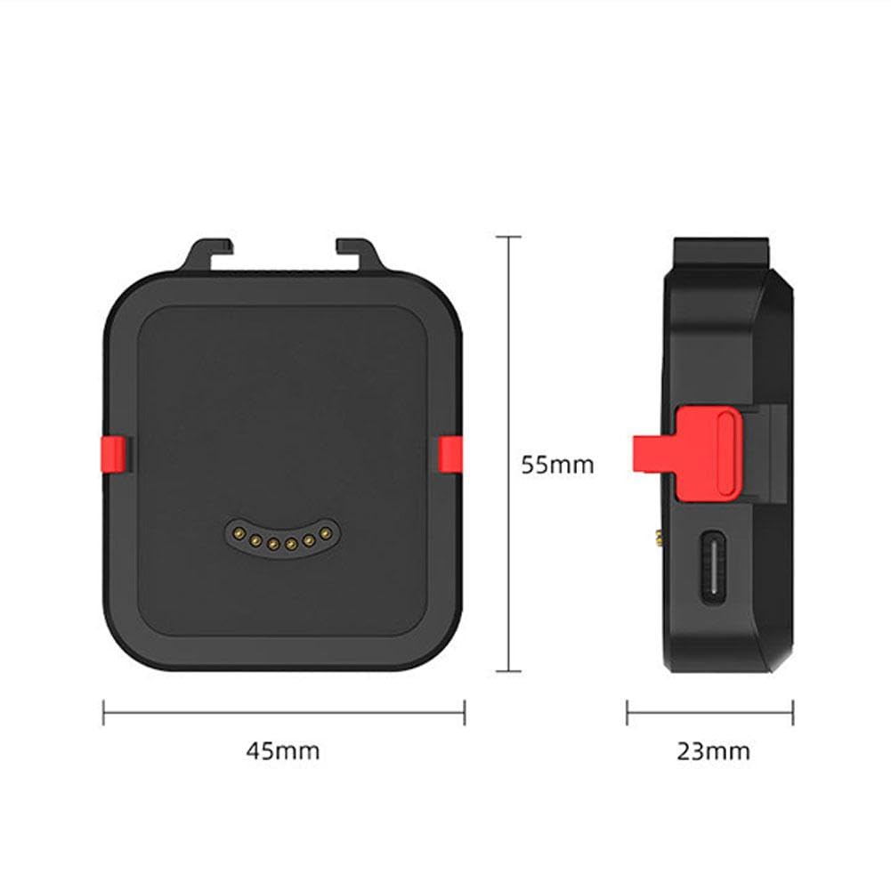 Dock di ricarica magnetico per Insta360 Go Ultra, batteria integrata da 450 mAh per una maggiore durata della batteria, supporto luci e microfoni espansione accessori e trasferimento dati con attacco