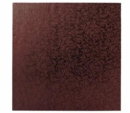 Vision4ever Brown Colour Square Cake Boards Base Drum 12MM Thick Strong Finish Square Strong Boards for Parties, Events and Weddings