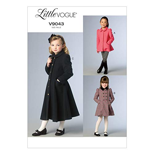 Vogue Patterns 9043 CL - Cartamodello per Giacca e Cappotto da Bambina