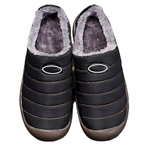 Slippers Mens Slippers, Slippers For Women Memory Foam, Old Beijing Fluffy Slippers Omlaag Doek Warm Winter Pluche Senioren Cotton Slippers, Indoor Outdoor House Flats Schoenen, Rubberen Zool