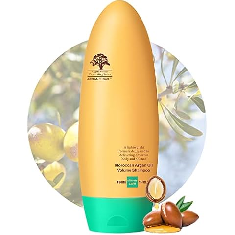 ARGANMIDAS Moroccan Argan Oil Vloume Shampoo, Hair Shampoo for Thinning Hair, Volumizing Shampoo for Men and Women Dry Damaged Hair Argan Oil Hair Volume Thickening Shampoo Cover