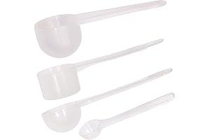 Essential Measuring Spoons for Enhanced Kitchen Productivity: ONLYKXY's Versatile 4-Pack Clear Plastic Scoop