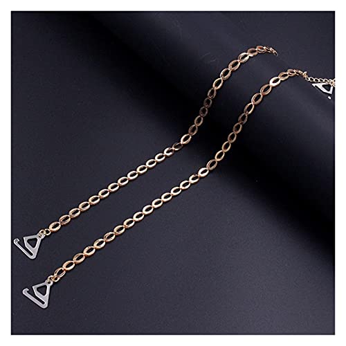 De múltiples fines Moda Correas de hombro Cristal Ropa interior Correas Metal Sujetador Correas ANTOLILIO ANTERIOR SEXY INVISIBLE FRÍA Mujer Sujetador de la correa for la decoración Cover