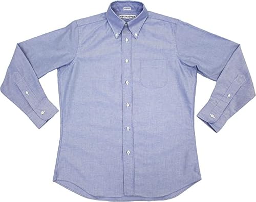 INDIVIDUALIZED SHIRTS インディビジュアライズド シャツ オックスフォード B/Dスタンダードフィットシャツ (レガッタ OXFORD)16 1/2-34/ブルー)