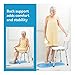 Carex Shower Chair With Back, Bath Chair and Shower Seat For Elderly, Handicap, and Disabled, 350lbs, Easy Assembly