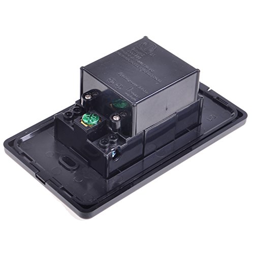 Black Usb Outlets Receptacles,Greencycle 15 Amp 4 In 1 Electrical Outlets With Usb Ports 2 Pack, Usb Charger 2A 5V,Duplex Receptacle 125V Ac,Srewless Usb Wall Outlets With Plates,Etl Certified #TOP3