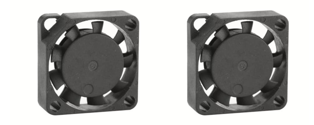 Easycargo 20mm Fan 5V DC 2006 20mmx20mmx6mm, Mini Small Quite Fan 3.3V DC, Cooler Fan for Cooling Raspberry Pi 5 4 3 Electronics Robotics Development Boards Motherboard GPU CPU PCB DIY 20x20x6mm 2pcs