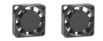 Easycargo 20mm Fan 5V DC 2006 20mmx20mmx6mm, Mini Small Quite Fan 3.3V DC, Cooler Fan for Cooling Raspberry Pi 5 4 3 Electronics Robotics Development Boards Motherboard GPU CPU PCB DIY 20x20x6mm 2pcs