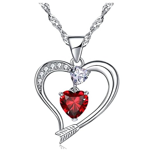 Collana Cuore con Ciondolo Freccia 14k