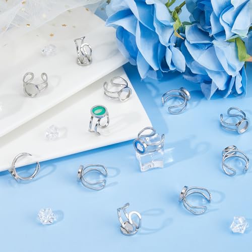 Composant de paramètres de bague en acier pour création bijoux artisanaux